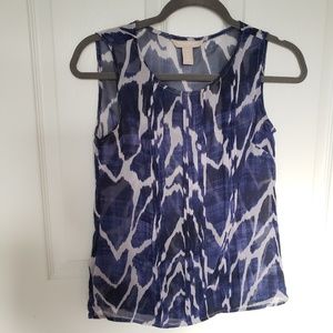 Banana Republic Sheer Sleeveless Blouse